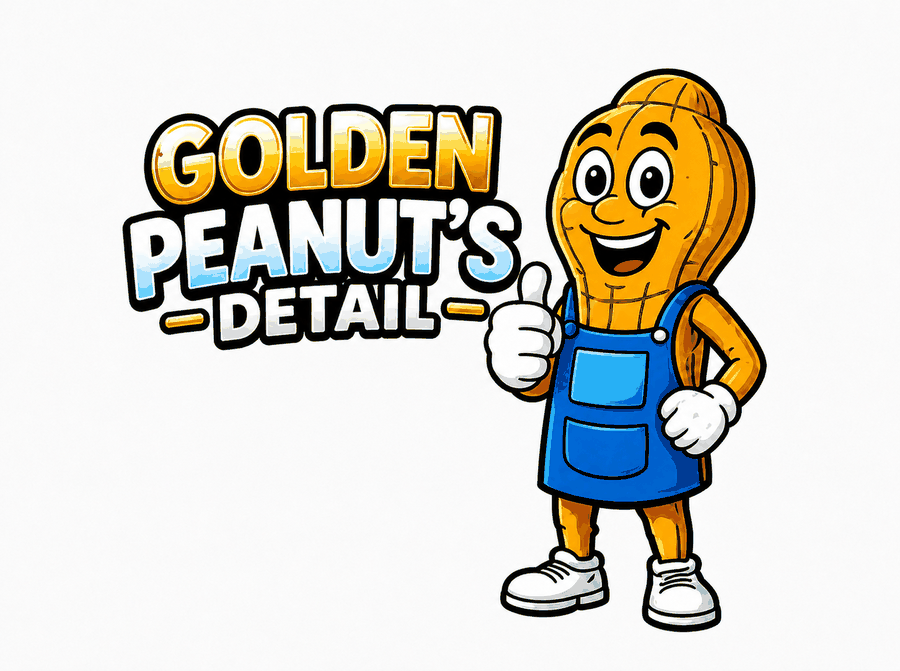 Golden Peanut's Detail mascot giving a thumbs up